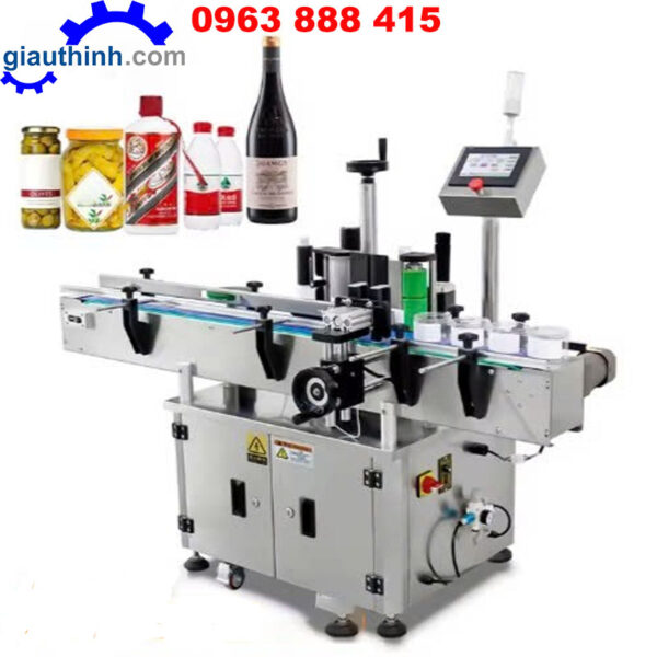 Máy dán nhãn chai lọ tròn