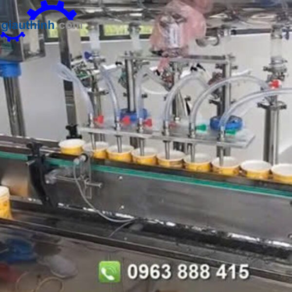 Máy chiết rót tàu phớ 6 vòi