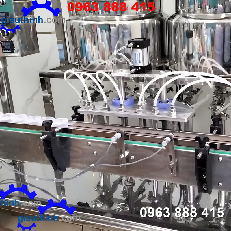 Máy chiết rót bánh flan