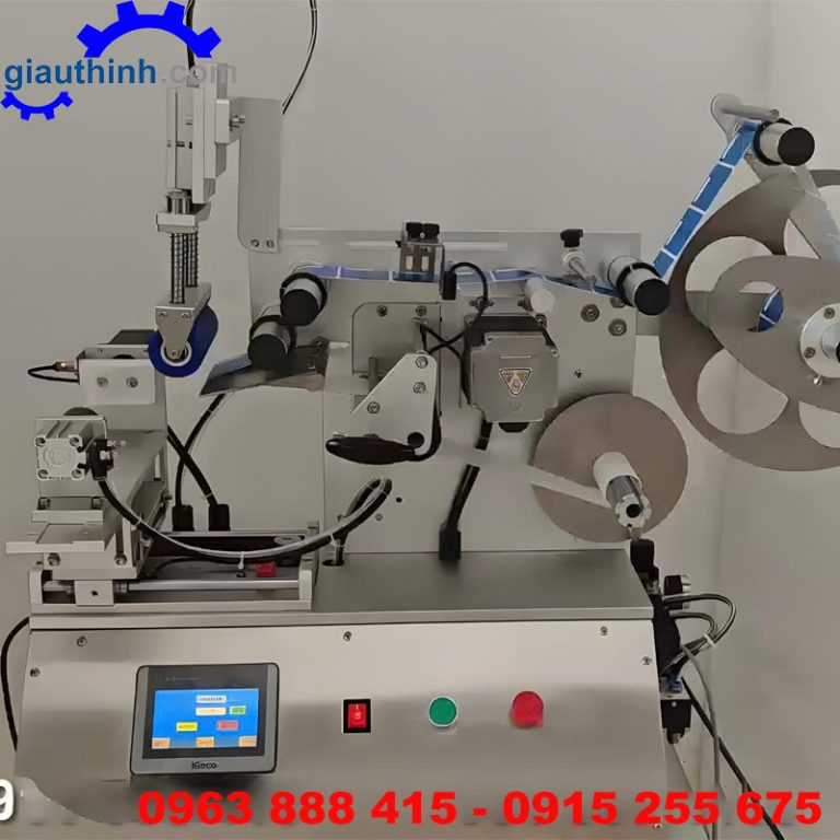 Máy dán nhãn lọ thuốc