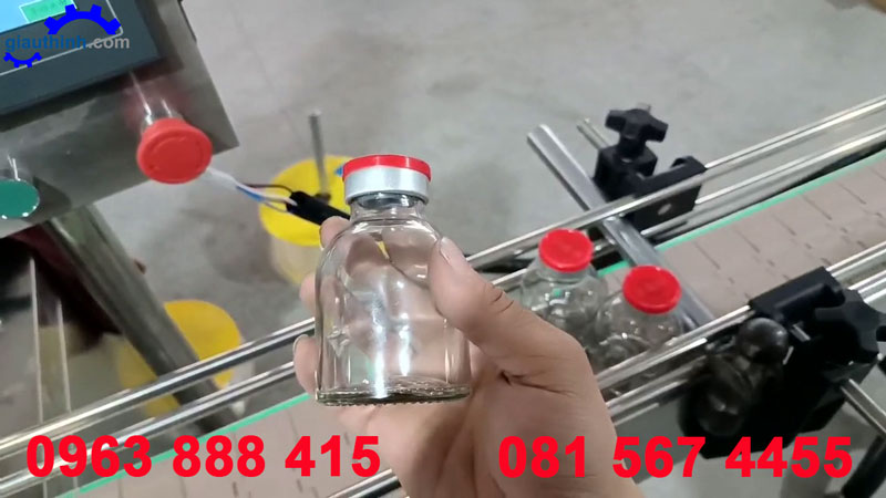 Máy chiết rót vặn nắp chai thuốc thú y